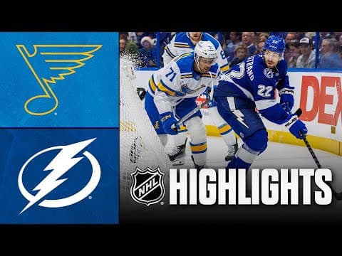 Blues vs. Lightning | NHL Highlights | December 22, 2025