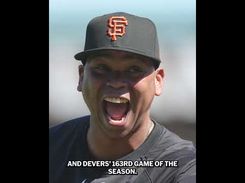 See how Rafael Devers accomplished the unique feat of playing 163 games in a season 🧐