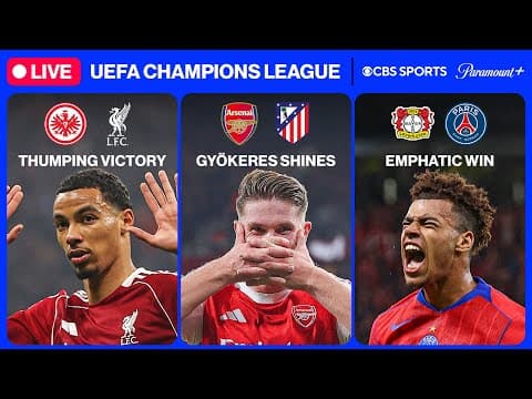 UEFA Champions League 24/7 ⭐ | UCL MD3: Liverpool, Arsenal & MORE | Friday 10/24 | CBS Sports Golazo