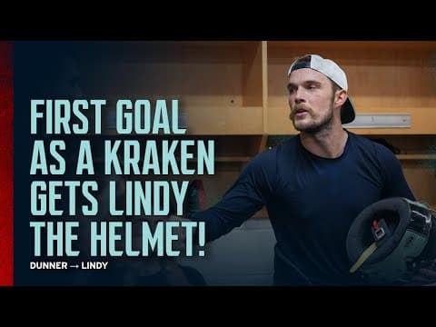 First goal as a Kraken 🤝 First helmet!