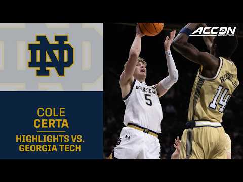 Notre Dame's Cole Certa Detonates In Lopsided Win