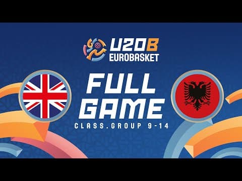 LIVE - Great Britain v Albania | FIBA U20 Women's EuroBasket 2025 Division B | Class. Group 9-14