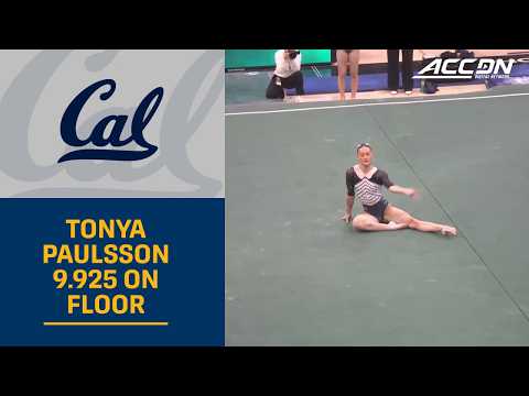 Cal's Tonya Paulsson Takes 1st With 9.925 On Floor  | 2026 ACC Gymnastics