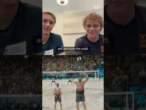 David Ahman and Jonatan Hellvig describe the intense last point at #Paris2024 before clinching gold!