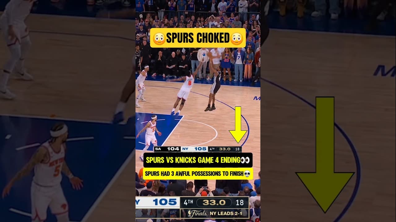 Spurs BIGGEST CHOKE in NBA HISTORY🤦‍♂️