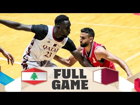 Lebanon v Qatar | Full Basketball Game | FIBA Basketball World Cup 2027 Asian Qualifiers