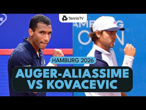 Felix Auger-Aliassime vs Aleksandar Kovacevic Entertaining Battle!| Hambrug 2026 Highlights