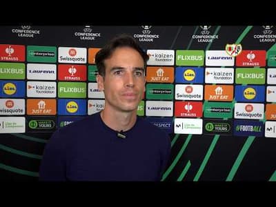 Íñigo Pérez tras el Rayo Vallecano 3 - AEK de Atenas 0