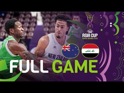 Group Phase | New Zealand v Iraq | Full Basketball Game | FIBA Asia Cup 2025
