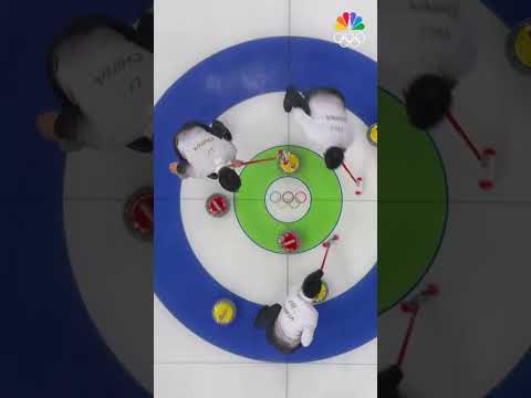 Team People’s Republic of China win first game in men's curling. 🥌