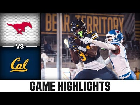 SMU vs Cal Game Highlights | 2025 ACC Football