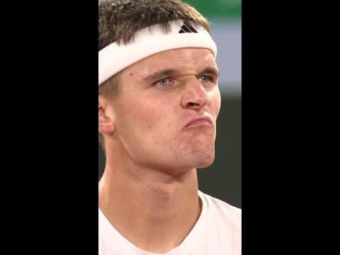 Mensik gets the win on his 7th match point 👊  #shorts