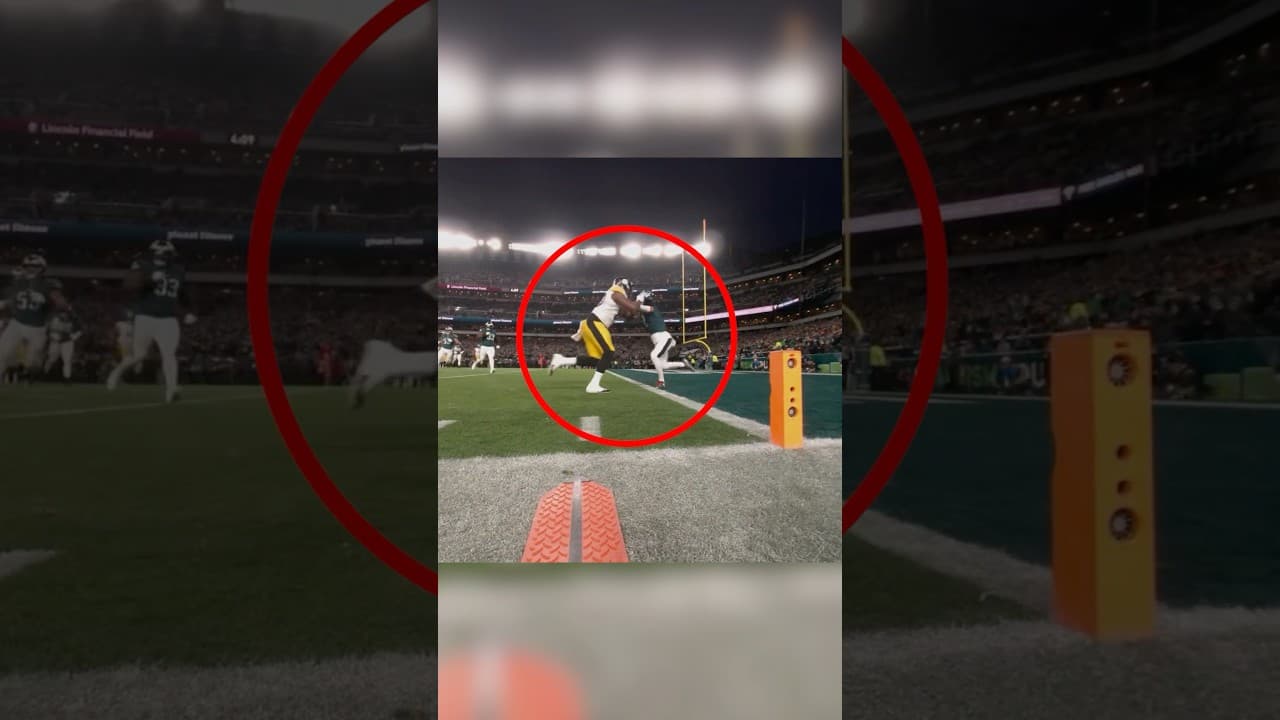 Darnell Washington goes thru his crazy block on Slay 😅 #steelers #eagles #nfl