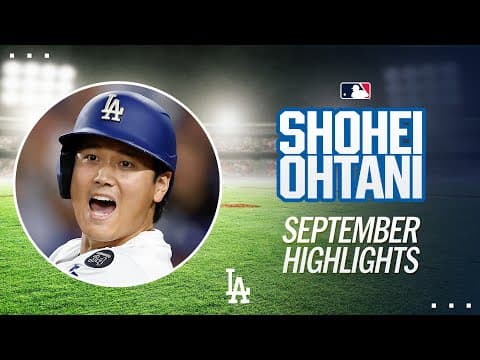 Shohei Ohtani sets career-high with 55th home run, delivers 18 September strikeouts 🐐 | 大谷翔平ハイライト
