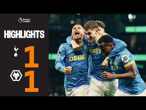 Santi scores at Spurs! | Tottenham Hotspur 1-1 Wolves | Highlights