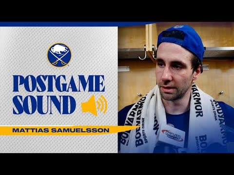 "We Stuck Together" | Mattias Samuelsson After 5-2 Win Against Rangers | Buffalo Sabres