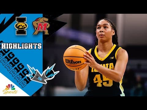 No. 10 Iowa vs. No. 15 Maryland | COLLEGE BASKETBALL HIGHLIGHTS | 1/22/26 | NBC Sports