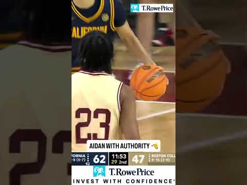 Aidan Shaw is always a threat at the rim 🔥 #bostoncollege #basketball #accbasketball #slamdunk
