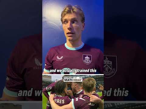 “My fiancée was here in the crowd as well with my mum, dad and my brother.” 💜 #BurnleyFC #football