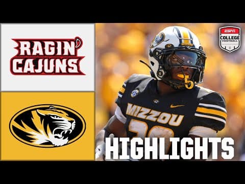 Louisiana Ragin’ Cajuns vs. Missouri Tigers | Full Game Highlights | ESPN College Football