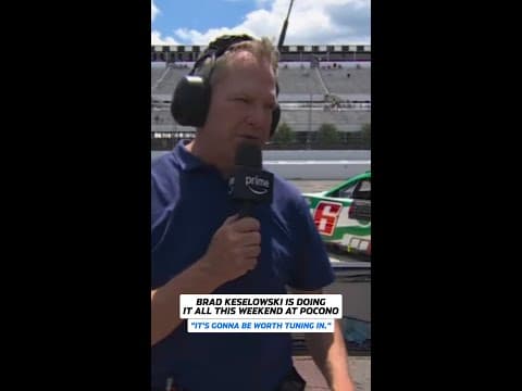 Brad Keselowski pulling double duty on Sunday as analyst AND driver 🎙️