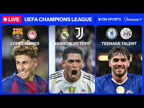 UEFA Champions League 24/7 ⭐ | UCL MD3: Barça, Real Madrid & MORE| Thursday 11/6 | CBS Sports Golazo