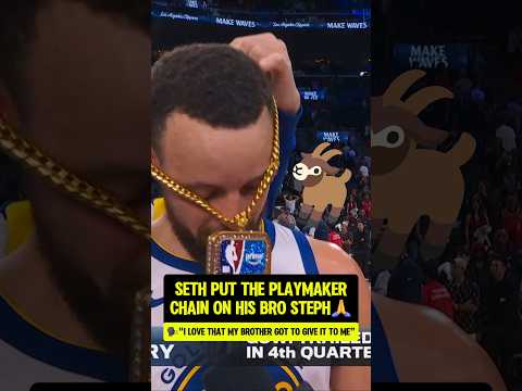 Steph got ICED OUT from his bro Seth🥲