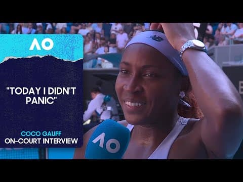Coco Gauff On-Court Interview | Australian Open 2026 Fourth Round