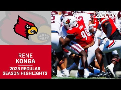 Rene Konga 2025 Regular Season Highlights | Louisville IDL