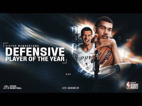 WEMBY UNANIMOUSLY SELECTED DEFENSIVE PLAYER OF THE YEAR!