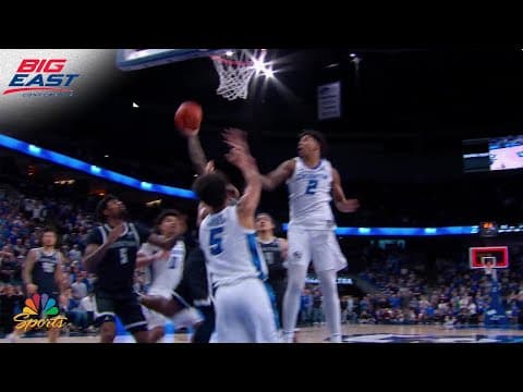 Creighton forces OT vs. Georgetown by a FRACTION of a second | Big East Basketball on NBC Sports