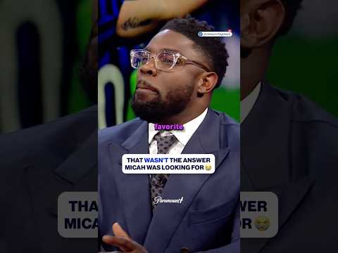Marcus Thuram didnt give Micah the answer he wanted 😂