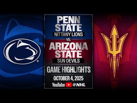 Gavin McKenna's strikes for 1st NCAA goal | Penn State vs. Arizona State Highlights