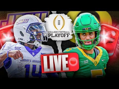JMU vs Oregon LIVE | College Football Playoff SHOWDOWN | Pregame Show Preview & Predictions ✅