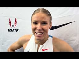 Meghan Hunter speaks on going wire-to-wire to book spot in 800m final
