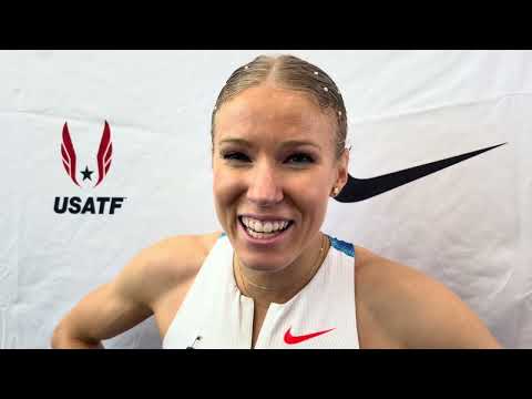 Meghan Hunter speaks on going wire-to-wire to book spot in 800m final