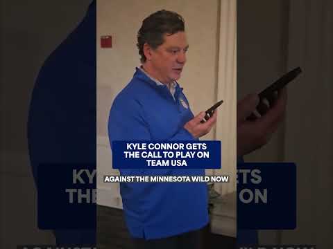 The moment Kyle Connor found out he’d be representing his country at the Olympics! 🇺🇸