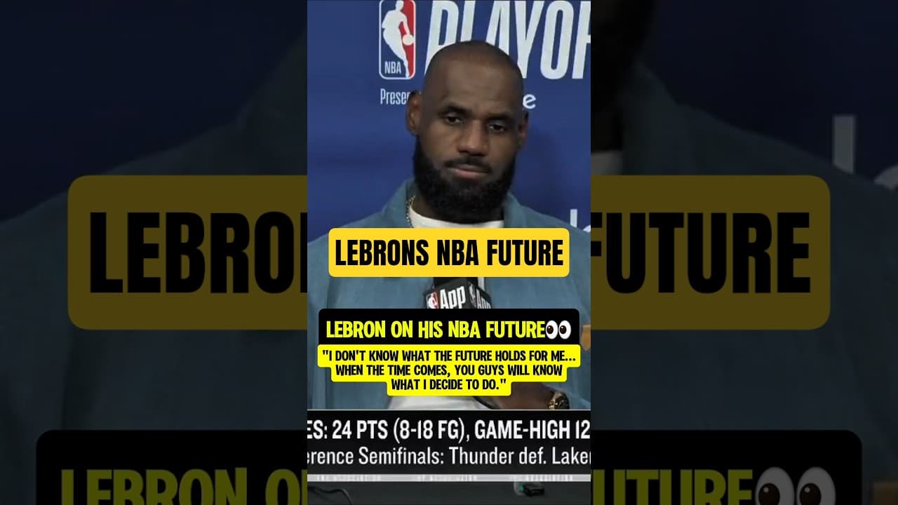 LeBron discusses his NBA FUTURE👀