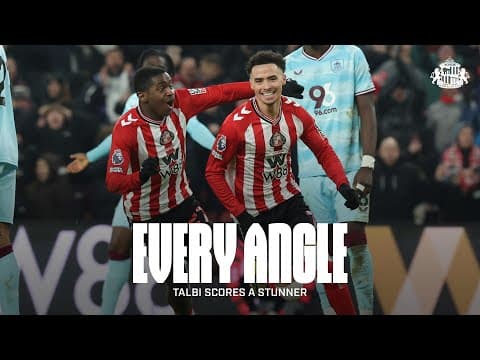 Every Angle | Talbi Scores A Stunner | Sunderland AFC 3-0 Burnley FC