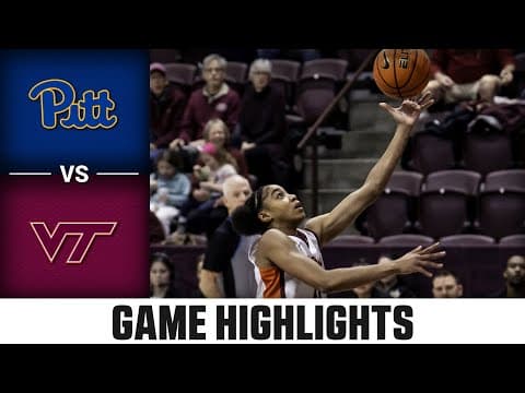 Pitt vs. Virginia Tech Game Highlights | 2025-26 ACC Women's Basketball