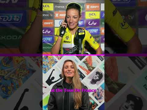 What did President Macron say when he phoned Pauline Ferrand-Prevot? 📲💬 #TDFFAZ #TourdeFrance