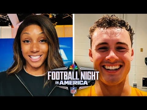 Ladd McConkey says he just needed to 'make one miss' vs. Dolphins on FaceTime | FNIA | NFL on NBC