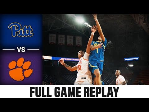 Pitt vs. Clemson Full Game Replay | 2025-26 ACC Women's Basketball
