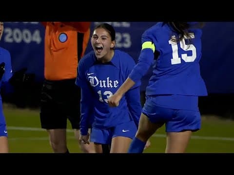 Duke's Mia Minestrella stays hot vs Washington in women's soccer quarterfinals