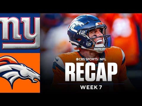 Broncos Stun Giants With 33-Point 4th-Quarter Comeback, Win 33-32 in Wild Finish | Game Recap