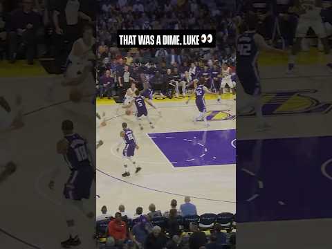 That was smooooth, Luke 😎 #Lakers #NBA