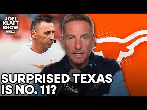Surprised that Texas is No. 11 despite recent close games? 🤔 Joel Klatt Show