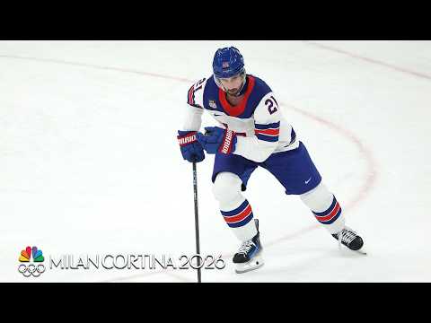 Dylan Larkin gets Team USA hockey on the board vs. Slovakia | Winter Olympics 2026 | NBC Sports