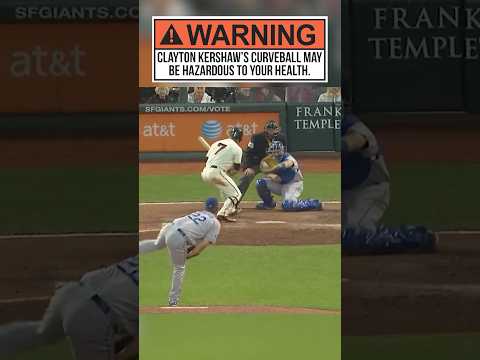 Clayton Kershaw’s curveball may be hazardous to your health. ⚠️😳