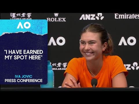 Iva Jovic Press Conference | Australian Open 2026 Third Round